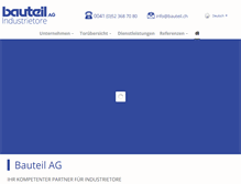 Tablet Screenshot of bauteil.ch